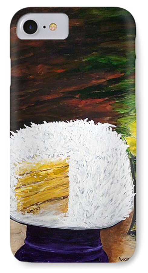 Coconut iPhone 7 Case featuring the painting Coconut Cake by Randolph Gatling