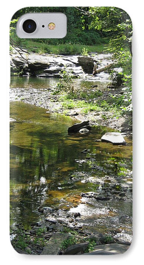 Creek iPhone 7 Case featuring the photograph Cool Waters by Ellen Levinson
