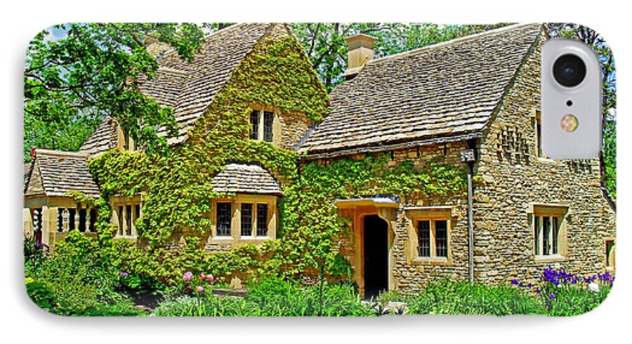  Cotswold Cottage iPhone 7 Case featuring the photograph Cotswold Cottage by Rodney Campbell