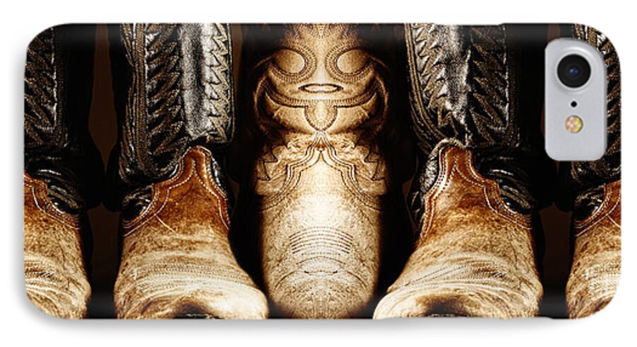 Cowboy iPhone 7 Case featuring the photograph Cowboy Boots Composite by Lincoln Rogers