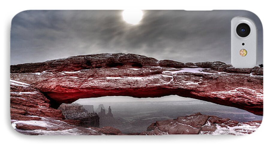 West iPhone 7 Case featuring the photograph Crimson Arch by David Andersen