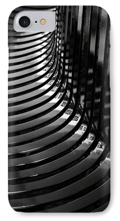 Bench iPhone 7 Case featuring the photograph Curved by Wendy Wilton