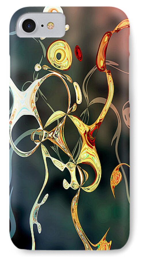 Dance iPhone 7 Case featuring the digital art Dance Like Nobody's Watching by Ginny Schmidt
