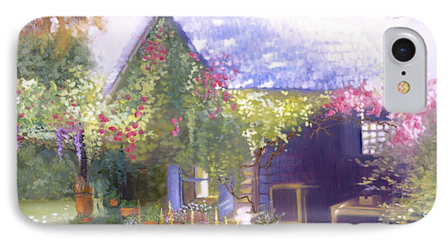 Daylesford Cottage iPhone 7 Case featuring the painting Daylesford Cottage by Melissa Herrin