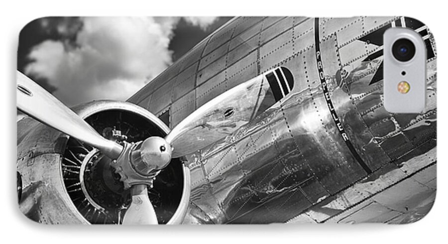 Dc-3 iPhone 7 Case featuring the photograph DC-3 Power by Ian Merton