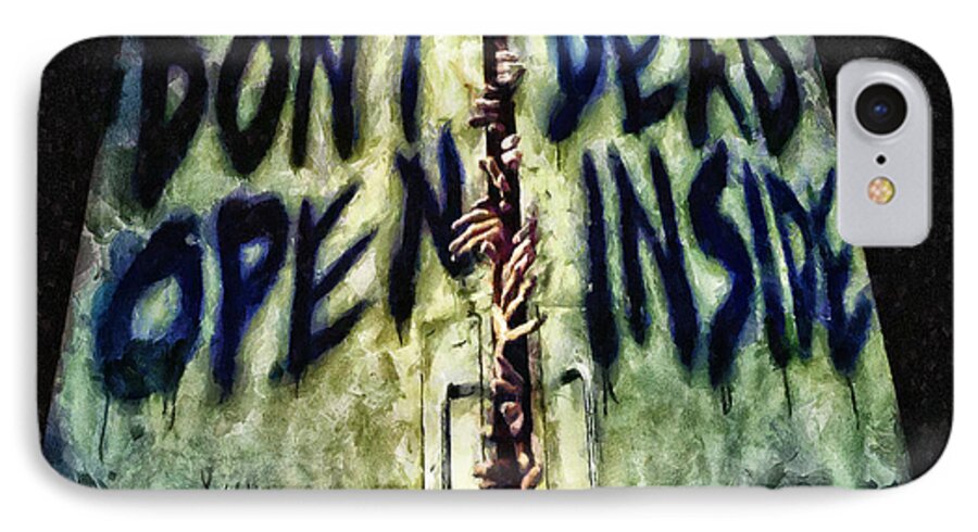 Midnight iPhone 7 Case featuring the painting Dead Inside by Joe Misrasi