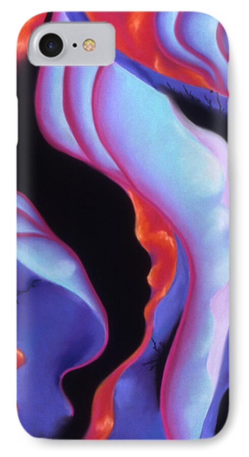 Abstract iPhone 7 Case featuring the pastel Deco by Susan Will
