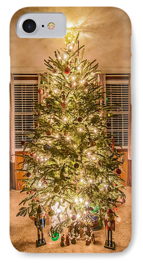 christmas Decoration iPhone 7 Case featuring the photograph Decorated Christmas Tree by Alex Grichenko