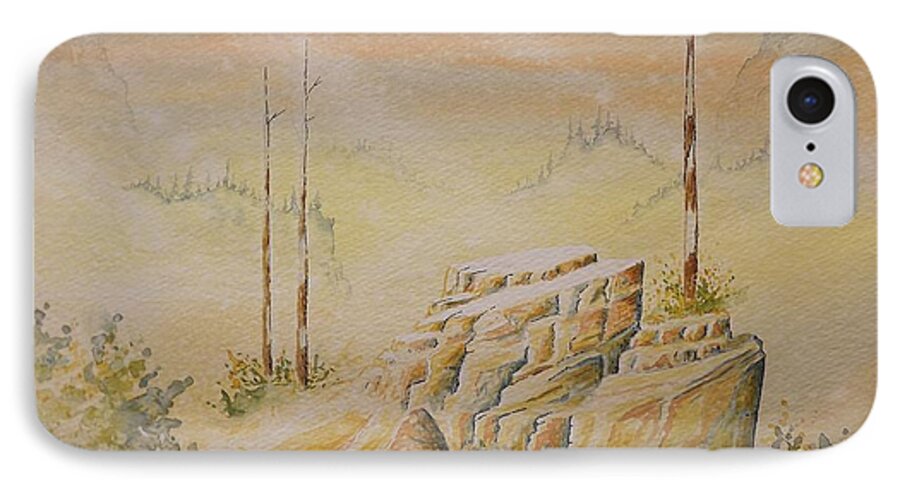Deschutes River iPhone 7 Case featuring the painting Deschutes Canyon by Richard Faulkner