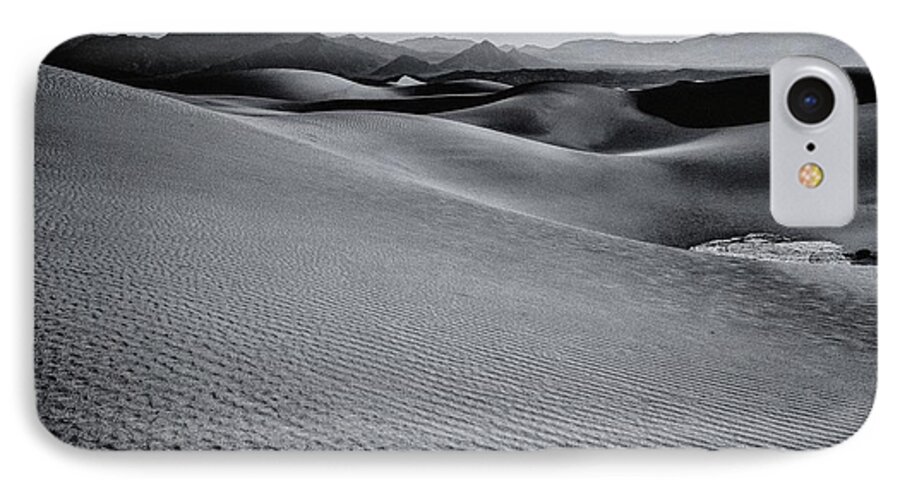 Mesquite Flat Sand Dunes iPhone 7 Case featuring the photograph Desert Forms by Gene Garnace