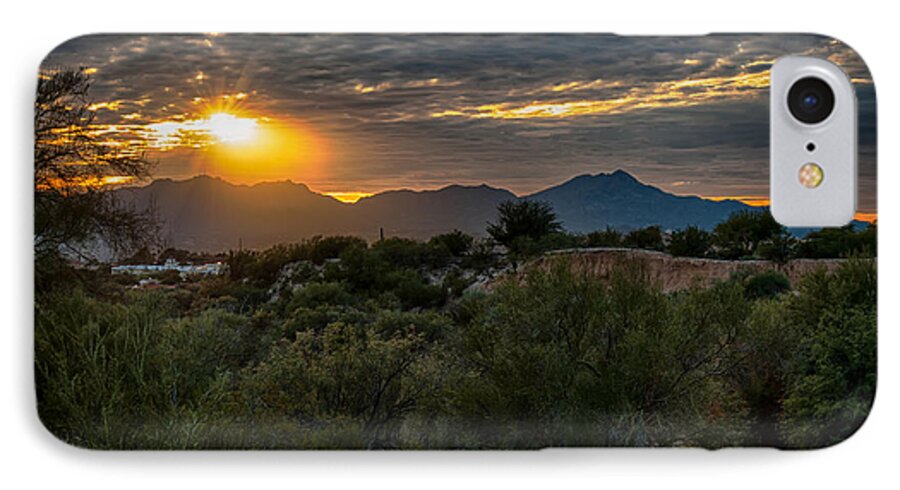 Arizona iPhone 7 Case featuring the photograph Desert Sunset by Dan McManus