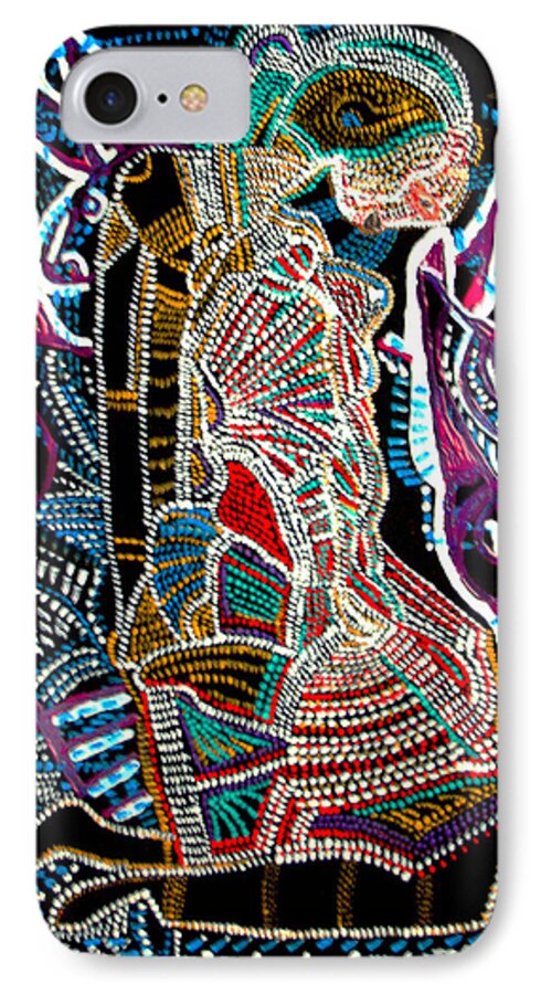 Jesus iPhone 7 Case featuring the painting Dinka Bride by Gloria Ssali