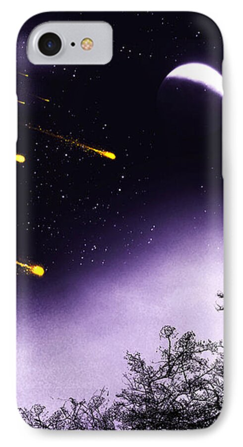 Dream iPhone 7 Case featuring the painting Dreams come true by Sophia Gaki Artworks