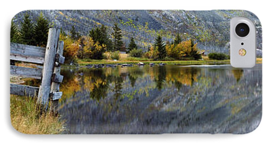 Beautiful iPhone 7 Case featuring the photograph East Rosebud Lake Fall Panorama by Roger Snyder