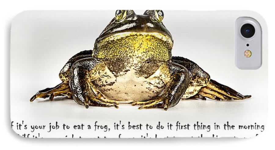 Frog iPhone 7 Case featuring the photograph Eat Frog by John Crothers