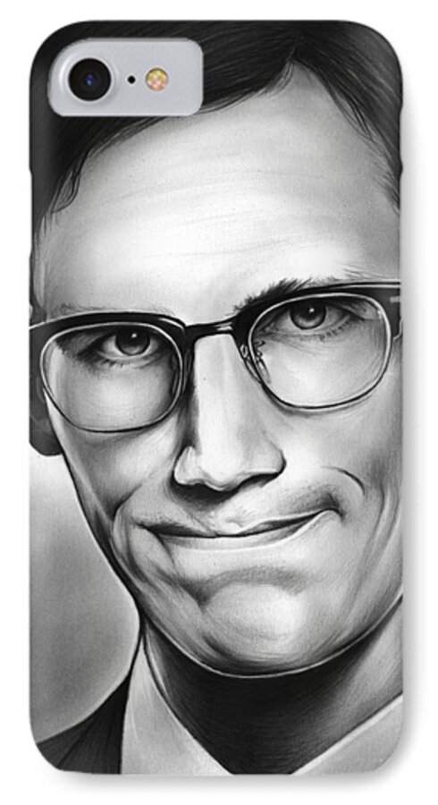 Riddler iPhone 7 Case featuring the drawing Edward Nygma by Greg Joens