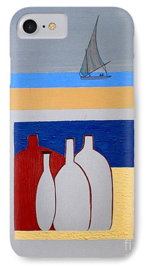 Egypt iPhone 7 Case featuring the painting Egypt afternoon by Bill OConnor