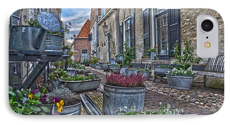 Netherlands iPhone 7 Case featuring the photograph Elburg Alley by Frans Blok