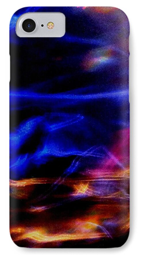 Abstract iPhone 7 Case featuring the photograph Electric Chaos by Mike Breau