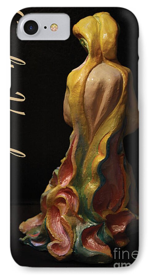 Empty Vessel iPhone 7 Case featuring the sculpture Empty Vessel by Anastasiya Verbik