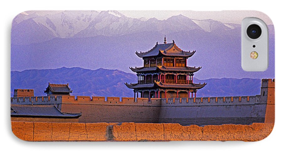 China iPhone 7 Case featuring the photograph End of Great Wall by Dennis Cox