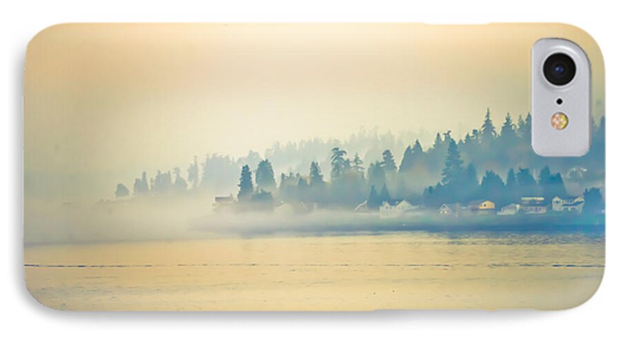 Autumn iPhone 7 Case featuring the photograph Evening Mist Settles In by Ronda Broatch
