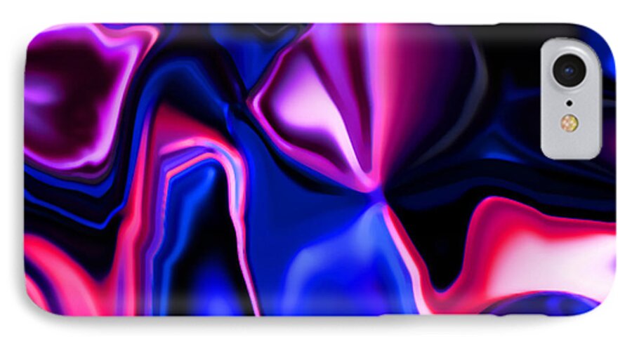 Digital Art Abstract Everything Is Beautiful iPhone 7 Case featuring the digital art Everything Is Beautiful by Gayle Price Thomas