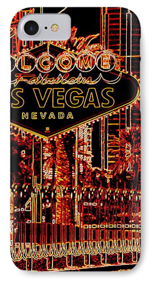 Las Vegas iPhone 7 Case featuring the photograph Fabulous Las Vegas by Katy Hawk