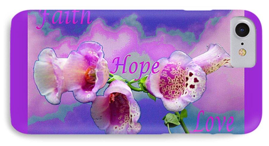 Faith-hope-love iPhone 7 Case featuring the photograph Faith-Hope-Love by Mike Breau
