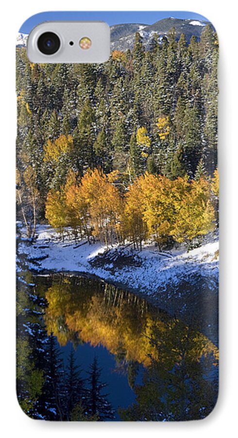 Red River iPhone 7 Case featuring the photograph Fall Reflections On Bobcat Pass by Ron Weathers