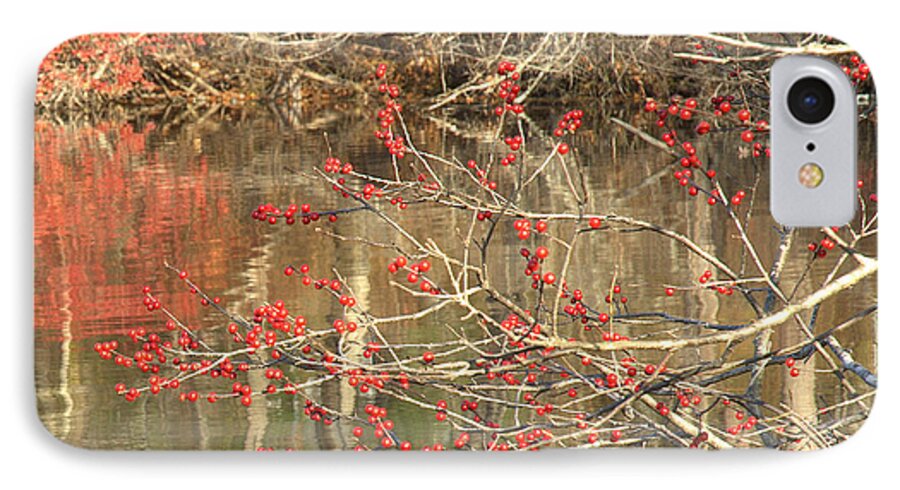 Berry iPhone 7 Case featuring the photograph Fall Upon The Water by Bruce Carpenter