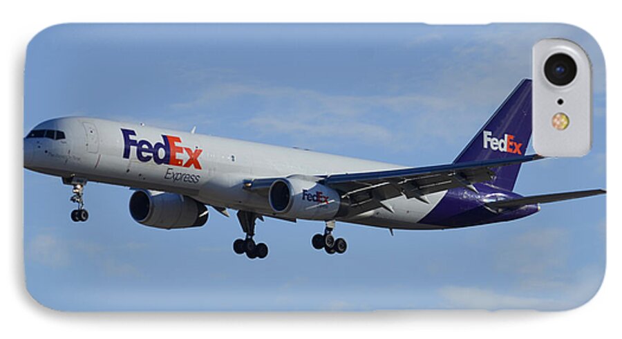 Airplane iPhone 7 Case featuring the photograph Fedex Express Boeing 757-224 N942FD Phoenix Sky Harbor February 24 2015 by Brian Lockett