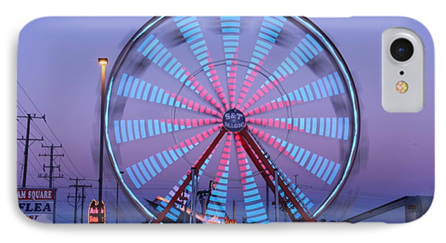 Ferris Wheel iPhone 7 Case featuring the photograph Ferris at Dusk by Shawn MacMeekin