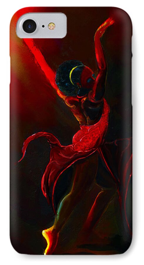 Dance iPhone 7 Case featuring the digital art Fire Bender by Howard Barry