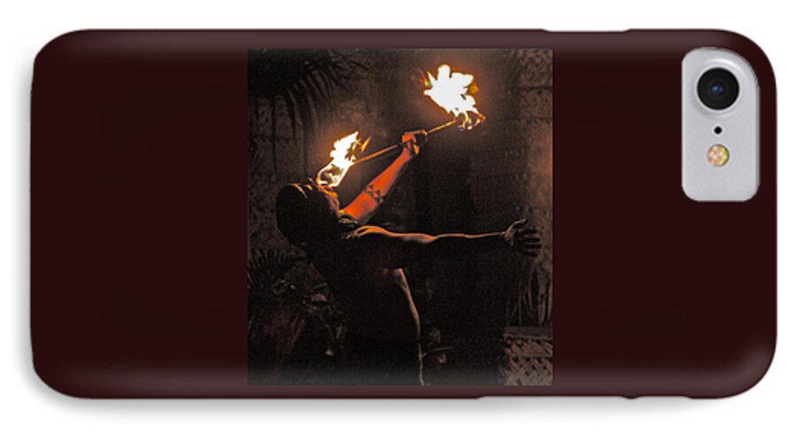 Fire iPhone 7 Case featuring the photograph Fire Dancer by Suanne Forster