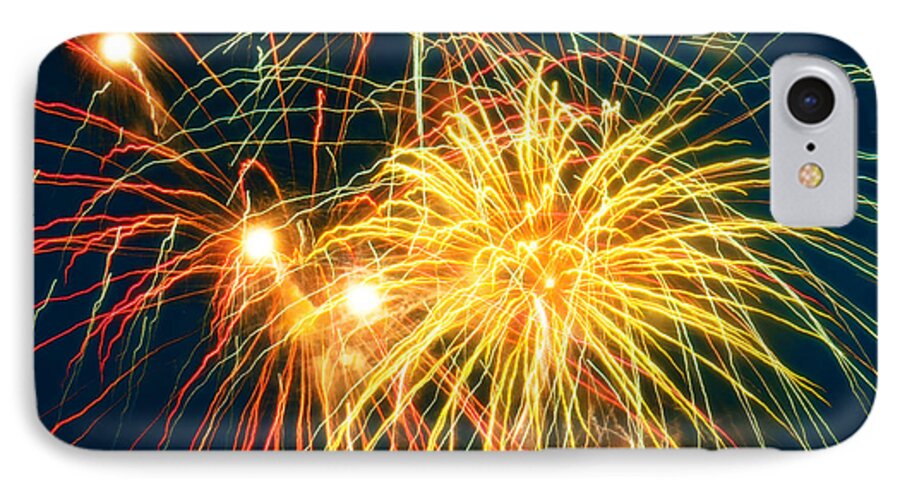 Fireworks Finale By Doug Kreuger iPhone 7 Case featuring the photograph Fireworks Finale by Doug Kreuger
