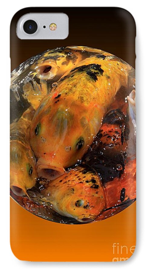 Koi iPhone 7 Case featuring the photograph Fish Bowl by Rick Rauzi