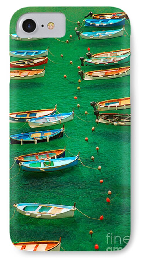 Cinque Terre iPhone 7 Case featuring the photograph Fishing Boats in Vernazza by David Smith