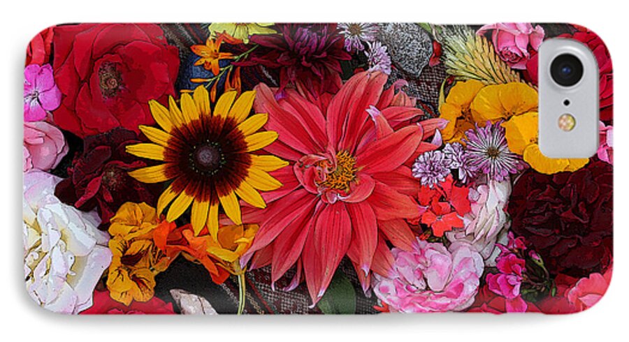 Photography iPhone 7 Case featuring the photograph Floral Bounty 2 by Jeanette French