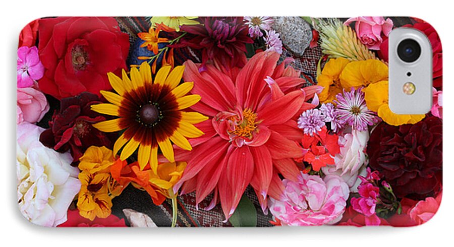 Photography iPhone 7 Case featuring the photograph Floral Bounty by Jeanette French