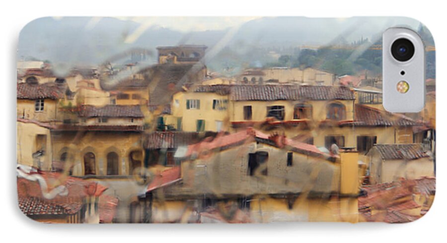 Florence iPhone 7 Case featuring the photograph Florence in the Rain by Oscar Alvarez Jr