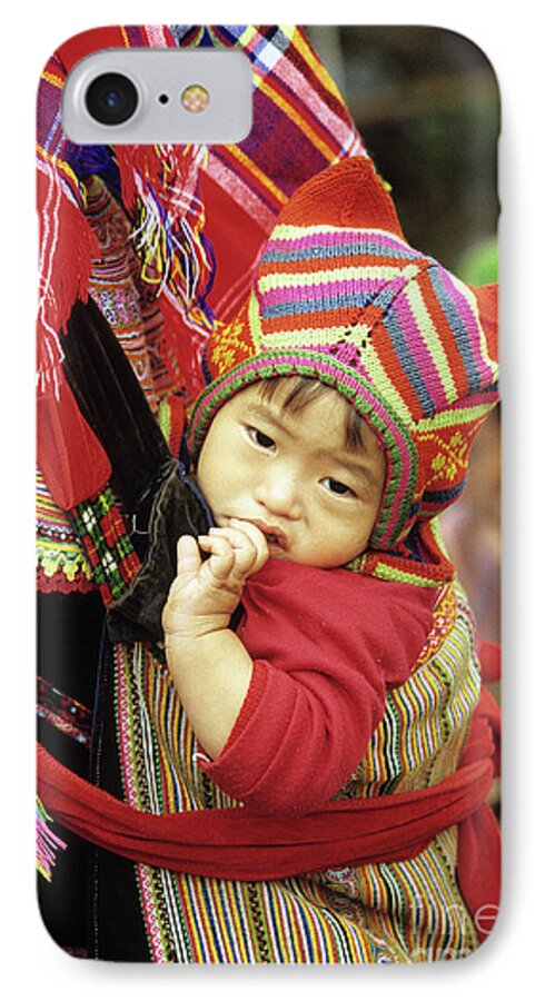 Flower Hmong iPhone 7 Case featuring the photograph Flower Hmong Baby 01 by Rick Piper Photography