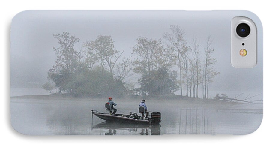Fishing iPhone 7 Case featuring the photograph Fog Fishing by Geraldine DeBoer