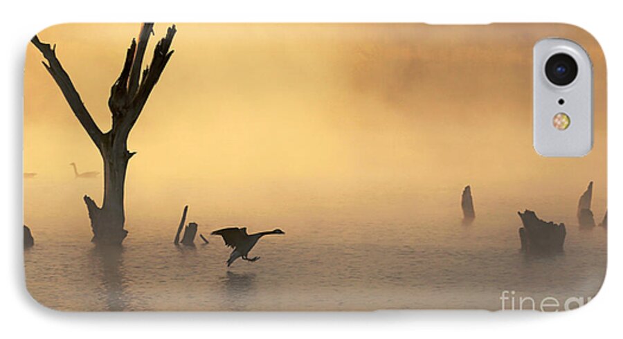 Fog iPhone 7 Case featuring the photograph Foggy Landing by Elizabeth Winter