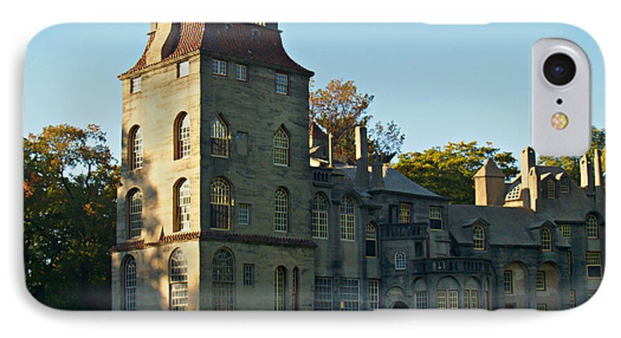 Fonthill iPhone 7 Case featuring the photograph Fonthill Castle in September - Doylestown by Anna Lisa Yoder