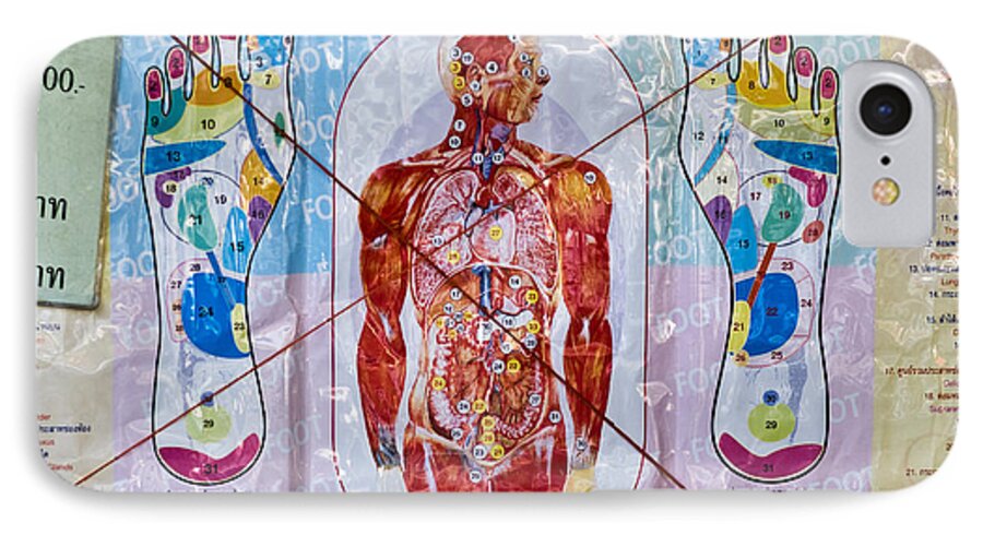 Human Internal Organ iPhone 7 Case featuring the photograph Foot Massage by Luciano Mortula