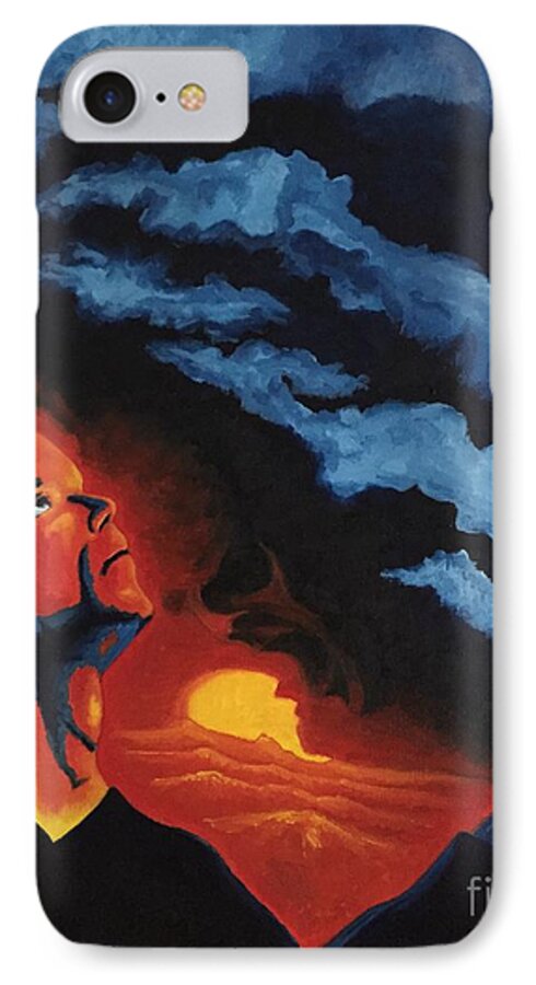 Foreseen iPhone 7 Case featuring the painting Foreseen by Michael TMAD Finney