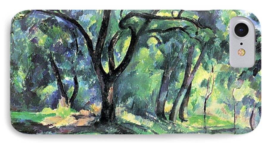 Cezanne iPhone 7 Case featuring the painting Forest by Pam Neilands