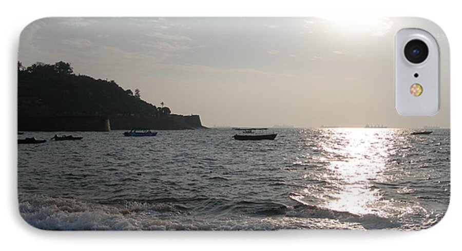 Goa iPhone 7 Case featuring the photograph Fort Aguada Beach by Mini Arora