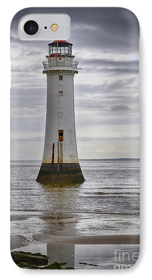 Seascape iPhone 7 Case featuring the photograph Fort Perch Lighthouse by Spikey Mouse Photography